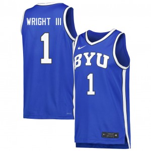 Men Robert Wright III Royal Brigham Young University #1 2025 Jersey 118156-944