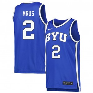 Men Tyler Mrus Royal The Y #2 Game Jersey 315389-572