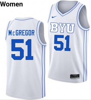 Women Jared McGregor White The Y #51 Player Jerseys 747569-829