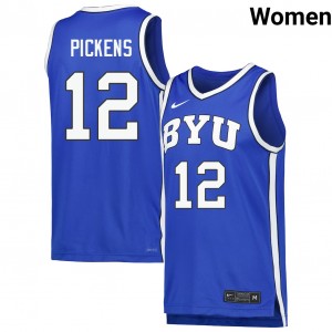 Women Nate Pickens Royal Cougars #12 Alumni Jersey 714868-444