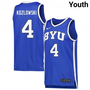 Youth Brody Kozlowski Royal BYU Cougars #4 Limited Jersey 230005-840