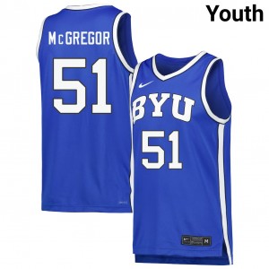 Youth Jared McGregor Royal Brigham Young University #51 2025-26 Jersey 890827-351